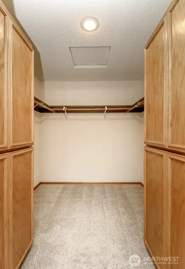 Walk in Closet off Primary Room
