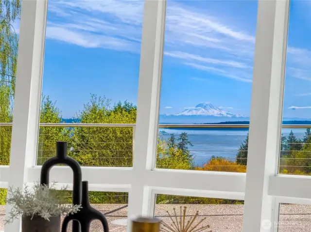 The views of Mt. Rainier are remarkable.