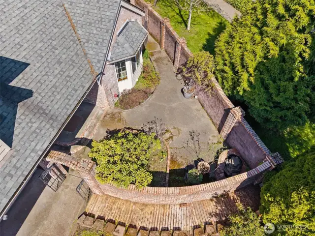 Aerial View of Front Courtyard