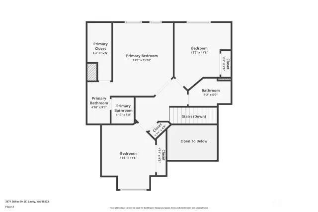 Upstairs Floor Plan