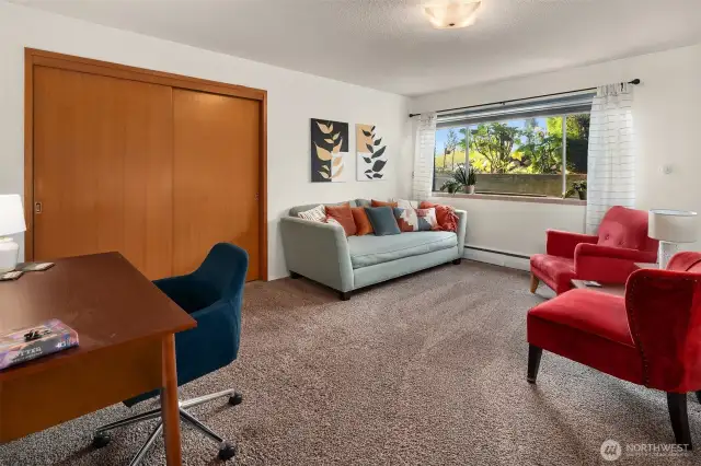 Lower bedrooms enjoy big windows & space