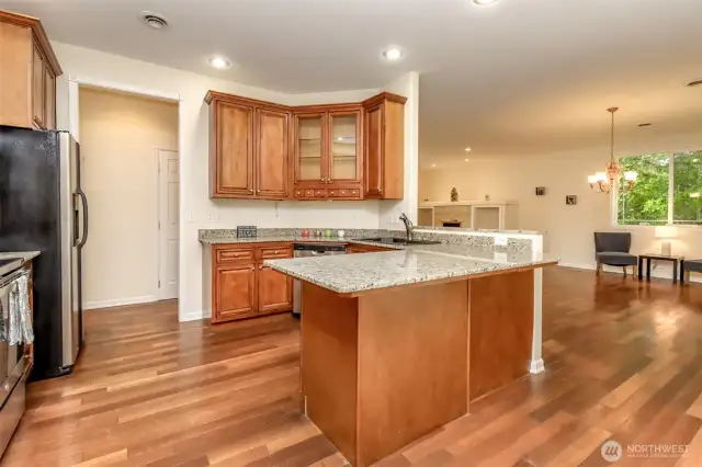 Granite countertops.