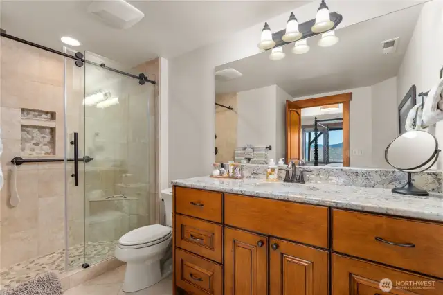 Downstairs primary bathroom