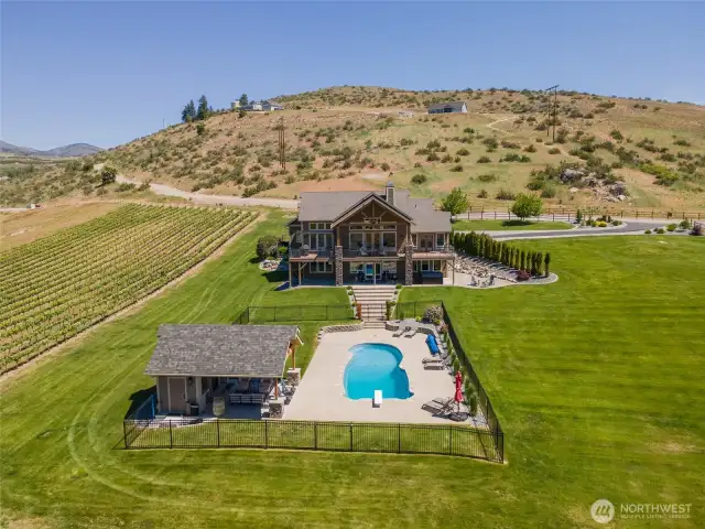 View of the property facing North