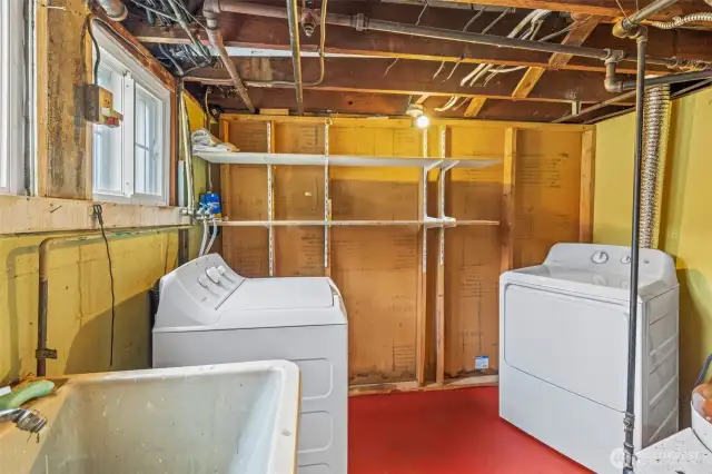 Utility room in basement.