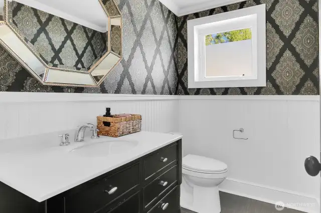 Half bath on the main floor