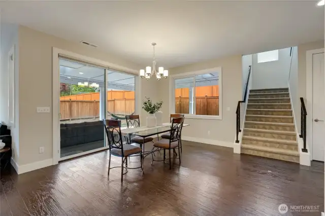 Seamless flow to outdoor living and entertaining space.