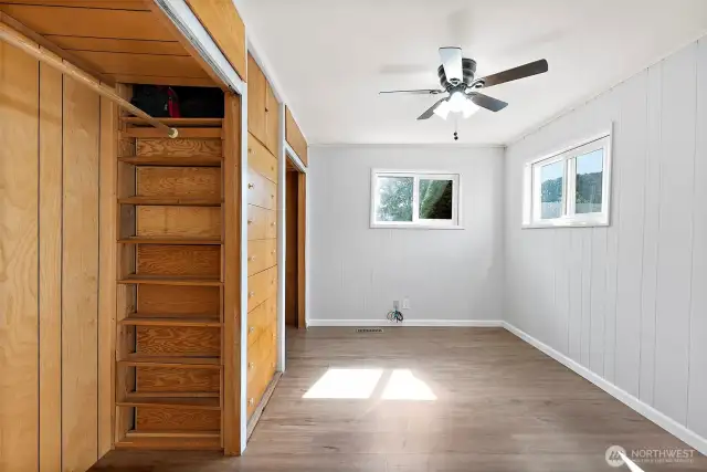 12x9 addition space that can be used as an office or bedroom.