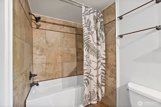 Down stairs bathroom.