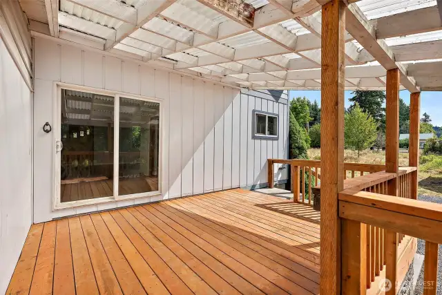Large back deck