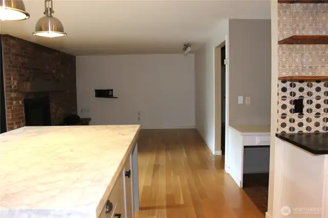 Family room from kitchen