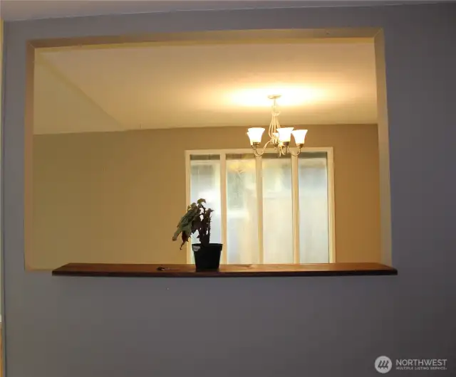 Entry looking at formal dining room