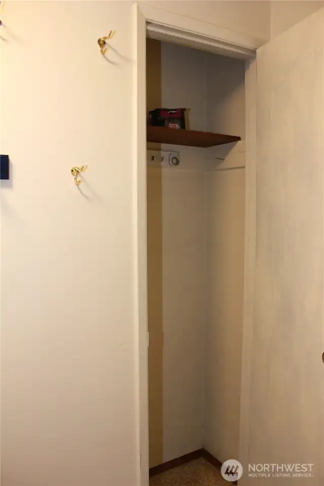 Closet before garage