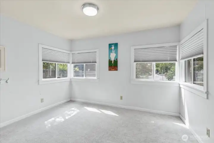 Guest Room/ Office space.Versatile Built-ins: Extra storage and display space with classic 1940s character.
