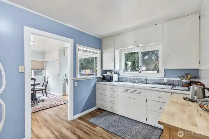 New paint and flooring throughout the home. Functional with vintage character and space to make it your own.