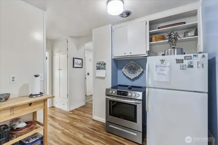 Charming Kitchen: Functional with vintage character and space to make it your own.