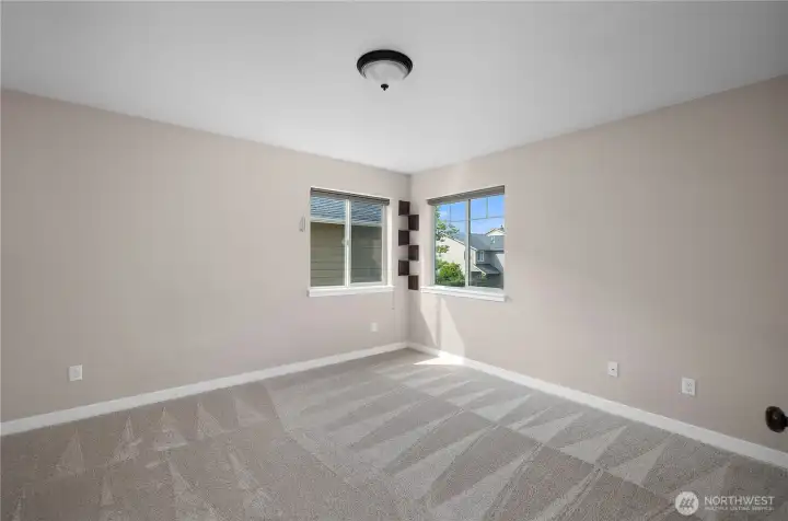 Surprisingly large 2nd bedroom, offers plenty of space and comfort.