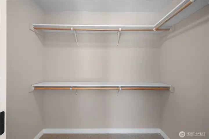Primary suite walk-in-closet