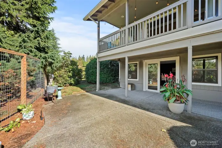 A stunning perspective of the home’s multi-level design, blending indoor and outdoor living