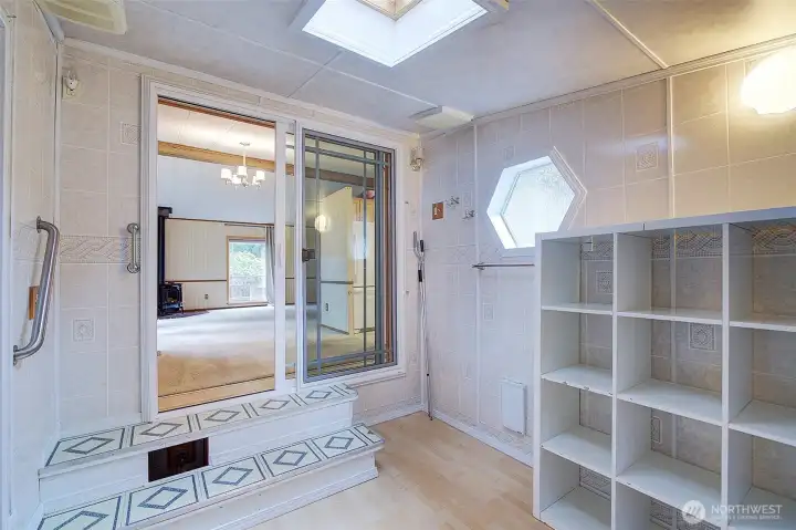 Extra finished room off kitchen