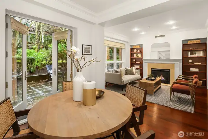 Easy access to your private, large outdoor patio.