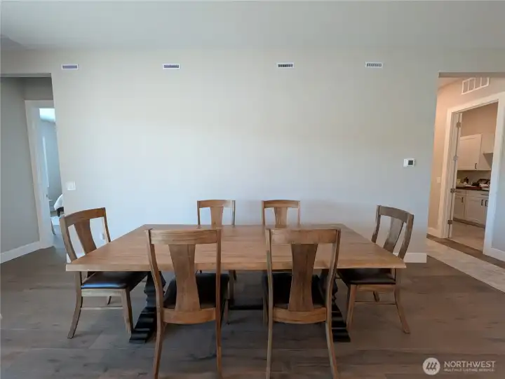 Dining area of great room