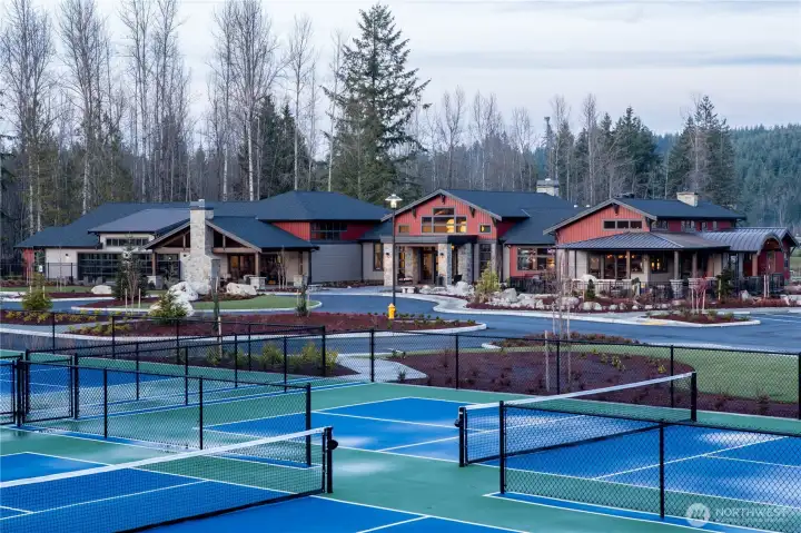 Pickleball at Seven Summits Lodge, exclusively for residents of Tehaleh