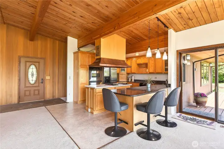 Open concept kitchen