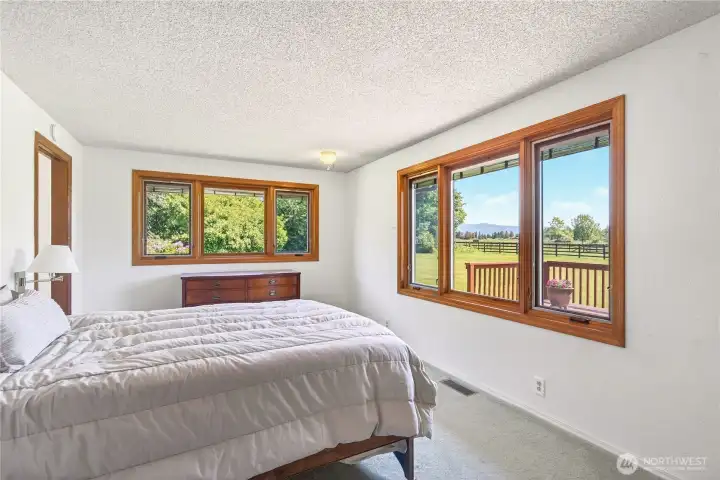 Primary bedroom with en suite bath.  gorgeous views!