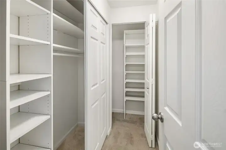 Bedroom walk-in closet