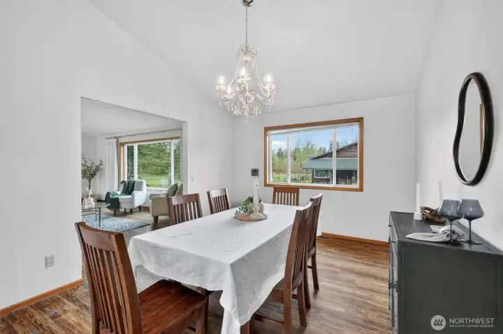 The formal dining room, where you'll cherish conversations around the table late into the evening, and where weekend breakfasts will linger. The formal dining room, where you'll cherish conversations around the table late into the evening, and where weekend breakfasts will linger.