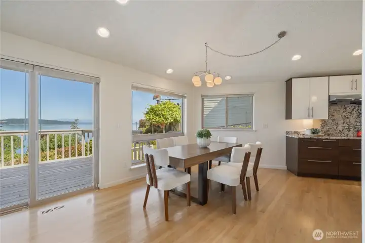 Dining room with excellent views.