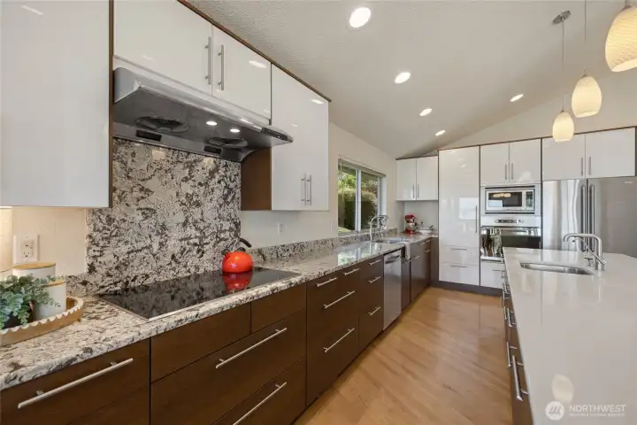 Updated stylish cabinets.