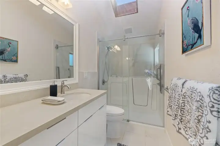 Updated 3/4 bath.