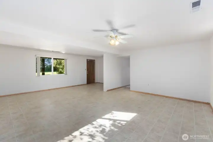 Downstairs living area (Backyard access) Downstairs living area (Backyard access)