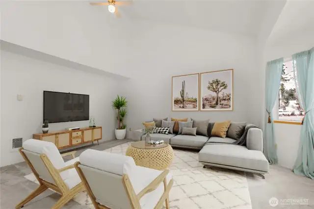 Vaulted Living Room