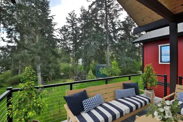 Front deck.