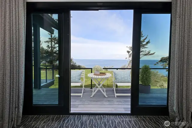 Deck off the primary suite.