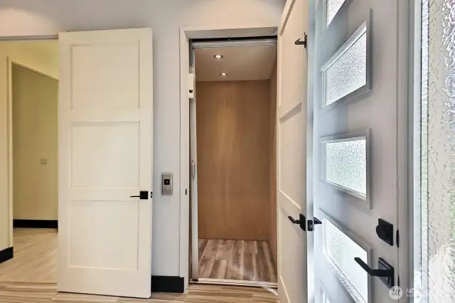 Elevator access.