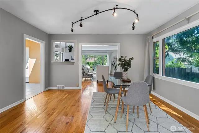 Dining Room with access to Kitchen and Living Room