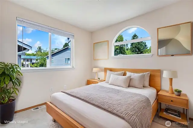 Virtually Staged bedroom #1