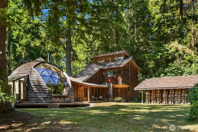 Stay cozy all winter! The full woodshed comes stocked with roughly 6 cords of wood, thoughtfully left for the next owner.