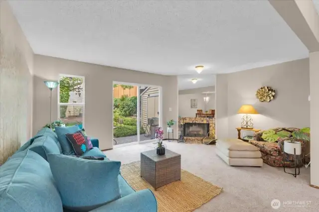 Shot of the spacious living room