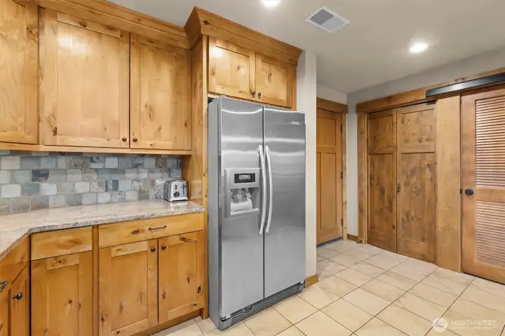 Closets for extra pantry