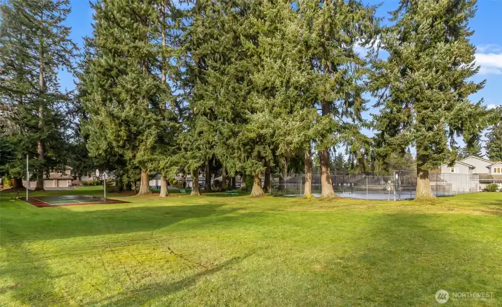 Community park with tennis & sport court is a great addition to the community.