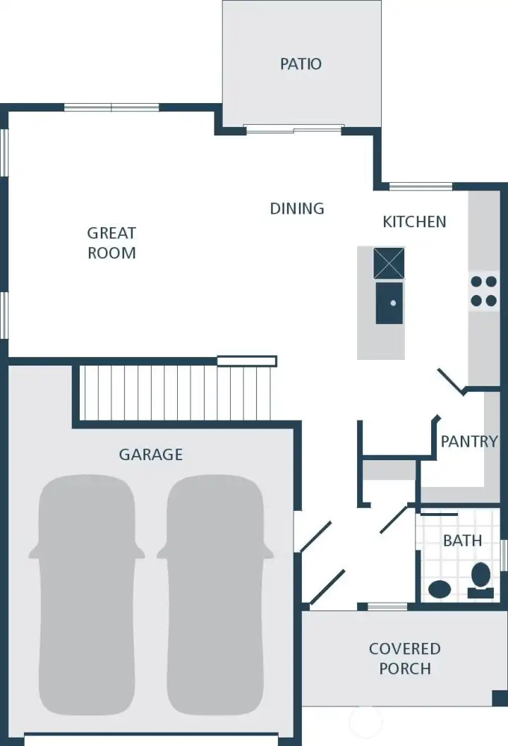 Photographs are for illustrative purposes only. Features, finishes, interior/exterior colors, landscaping and floorplan shown may vary from actual homes built
