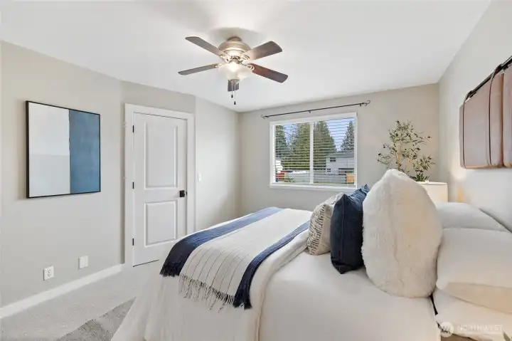 Primary walk-in closet.