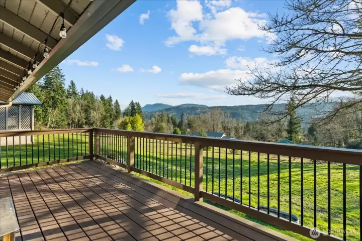 View from deck off living room