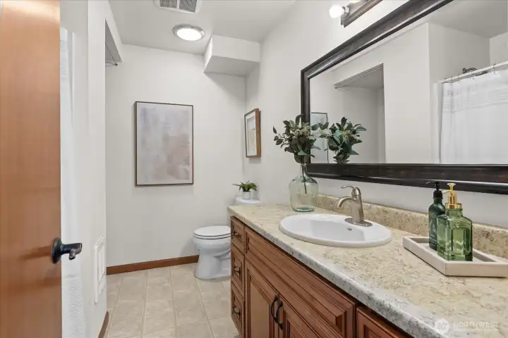 Basement bathroom