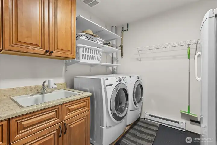 Utility room in basement